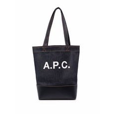 A.P.C. 데님 로고 토트 백