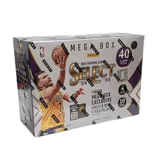 Panini NBA Select 2024-25 Hobby Mega Box 籃球卡盒 獨家綠黑星光特卡 限量動物紋卡, 1個