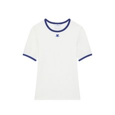 꾸레쥬 로고 자수 티셔츠
