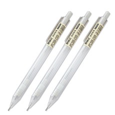 日系無印風自動鉛筆 透明 簡約筆桿 六角磨砂, 1個, 0.5mm