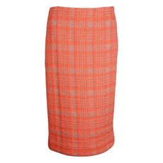 드리스 반 노튼 중고 체크 패턴 울 스커트