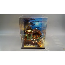 WBS樂光創意 21310 老漁屋 專用展示盒/壓克力盒, 1個