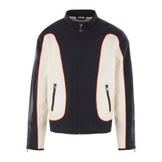 디젤 패널 지퍼 바이커 재킷