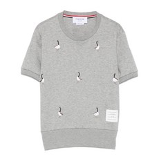 톰 브라운 기스 자수 코튼 티셔츠