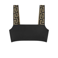 베르사체 그레카 보더 비키니 탑