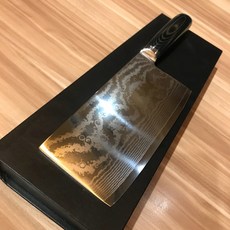 職匠 007 大馬士革 VG10鋼芯 中式菜刀 (不鏽鋼) 刃長17.5cm, 1個