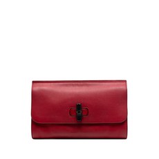 구찌 중고 2016-2026 Leather Bamboo Daily clutch bag