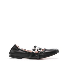 로저비비에 크리스털 버클 발레리나 플랫 슈즈