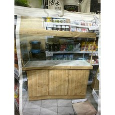 3尺玻璃水族箱連胡桃木色木櫃 90x45x81公分, 1個, 只有木架1