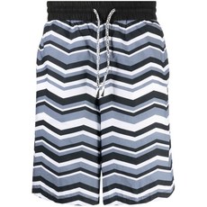 엠포리오아르마니 지그재그 프린트 트랙팬츠