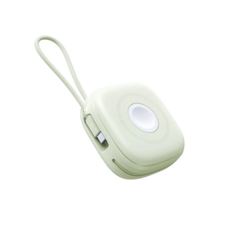【aircolor】雲朵系六合一 磁吸快充行動電源 10000mAh 支援耳機、手錶充電, 莫蘭綠, AIR-MA01