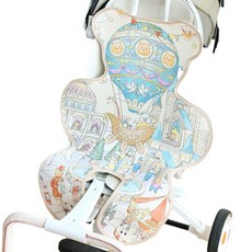 寶寶薴麻天絲推車墊 嬰兒車夏季透氣坐墊, 夢幻之旅, 1個