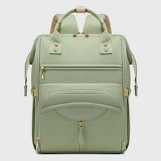 多口袋大容量媽咪包 母嬰包 媽媽包 收納包 出行掛包, 綠色