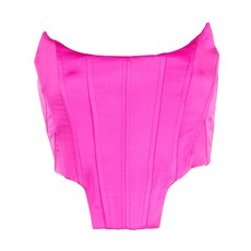 쥬세페디모라비토 새틴 스트랩리스 코르셋 탑