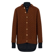 모스키노 케이블 니트 가디건