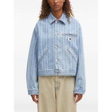 칼하트윕 스트라이프 패턴 버튼 재킷