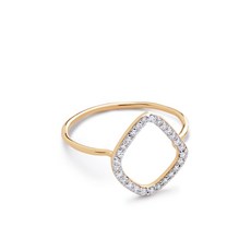 모니카비나더 리바 카이트 14K 옐로 골드 다이아몬드 링