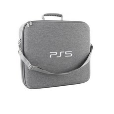 PS5主機收納包 防震便攜保護包 多功能遊戲配件收納, ps5老款 單層 (主機+雙手把) 灰, 1個, 老款初代單層