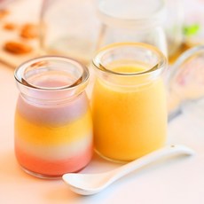 玻璃布丁杯 奶酪瓶 慕斯杯, 1個, 100ml蓋子-5入
