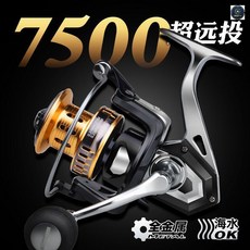 哈斯達 全金屬 紡車輪 遠投 海釣10000型, 左右手互換型,【防海水】【全金屬】12000型
