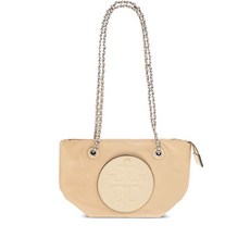 토리 버치 로고 패치 체인 토트 백