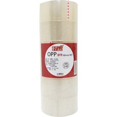 輕鬆購五金百貨 2英吋OPP膠帶90碼-6入 透明封箱膠帶, 1個