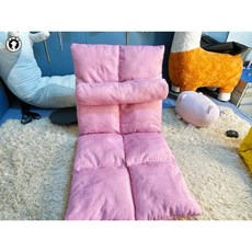 懶人沙發榻榻米折疊椅躺椅 坐墊方便攜帶 可折疊收納靠墊椅墊 共4色, 粉紅色