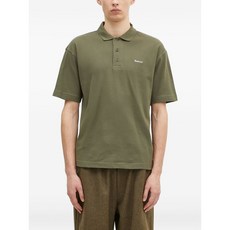 바버 로고 자수 폴로 셔츠