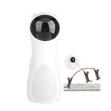 JWJJ 電動貓玩具 鐳射逗貓棒, 白色, 1個