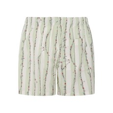 보테가 베네타 프린트 코튼 데크 쇼츠