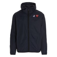 꼼데가르송플레이 로고 패치 후드 재킷