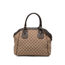 구찌 중고 2016-2026 미디엄 GG 캔버스 스칼렛 사첼 백