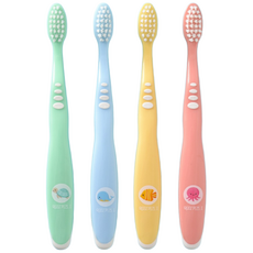 Wangta 海底世界印花兒童牙刷 1號款, 混色, 1組, 12支