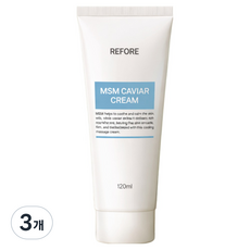 리포레 손마디 크림 손가락 손목 통증 케어 씨믹스 캐비어 MSM, 3개, 120ml