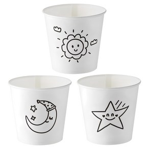 해달별 종이컵 185ml, 1개, 2000개입