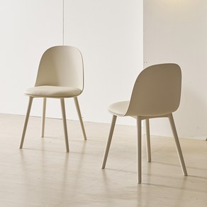 MJ인테리어 식탁의자, 크림, 2개