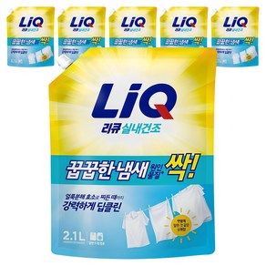 진한겔 꿉꿉한 냄새 원인물질 싹 일반드럼겸용 프레시 런드리향 액상세제 리필, 2.1L, 6개