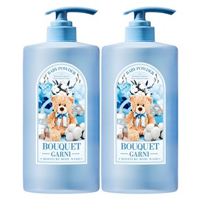 모이스처 바디워시 베이비파우더향, 1L, 2개