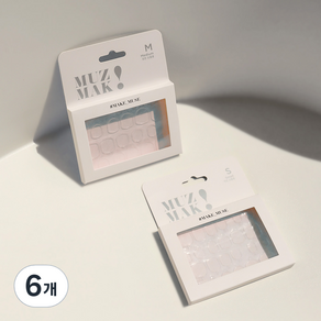 뮤즈마크 리필 점착 테이프 대용량 M 20p, 투명, 6개