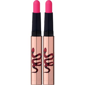 네이크업 원나잇 립스틱 립타투 누드립 안지워지는틴트 안지워지는립스틱 0.6g, 2호 오마이갓 핑크, 2개