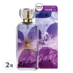 리나루시 퍼퓸 고농축 프리미엄 지앤미 향수, 2개, 100ml