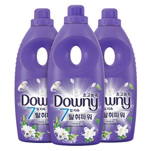 다우니 탈취파워 화이트티와 릴리 초고농축 섬유유연제 본품, 1.05L, 3개