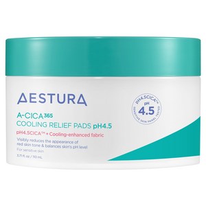 에스트라 에이시카 365 쿨링 진정 패드 pH4.5 110ml, 60매입, 1개