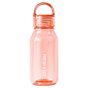 프레쉬어랏 트라이탄 핸들캡 에어 보틀, 1개, 430ml, 핑크