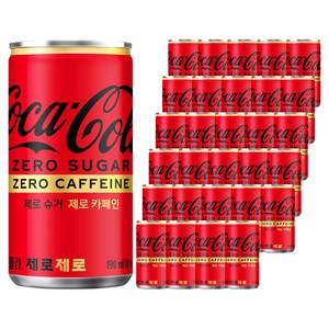 8 코카콜라 제로제로, 190ml, 30개