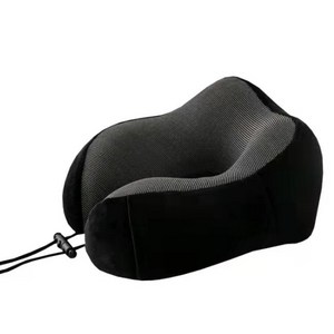 알파커머스 휴대용 메모리폼 u자베개, 블랙