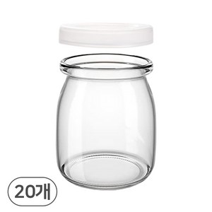 젤캔들 푸딩병 pe캡 포함 200ml, 20개