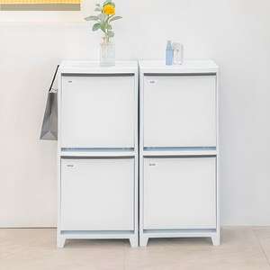 프랑코 스탠드 분리수거함 시리즈 / 휴지통 정리함 수납함, 화이트, 1개