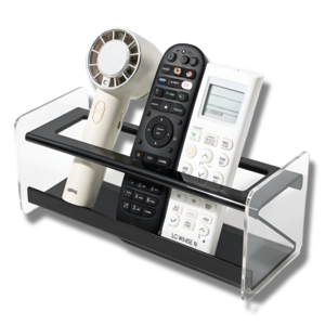 러슈브 다용도 리모컨 정리함, 블랙, 1개