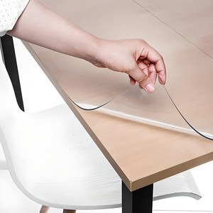 쾌청 국산 유리대용 pvc 식탁 테이블 매트, 투명